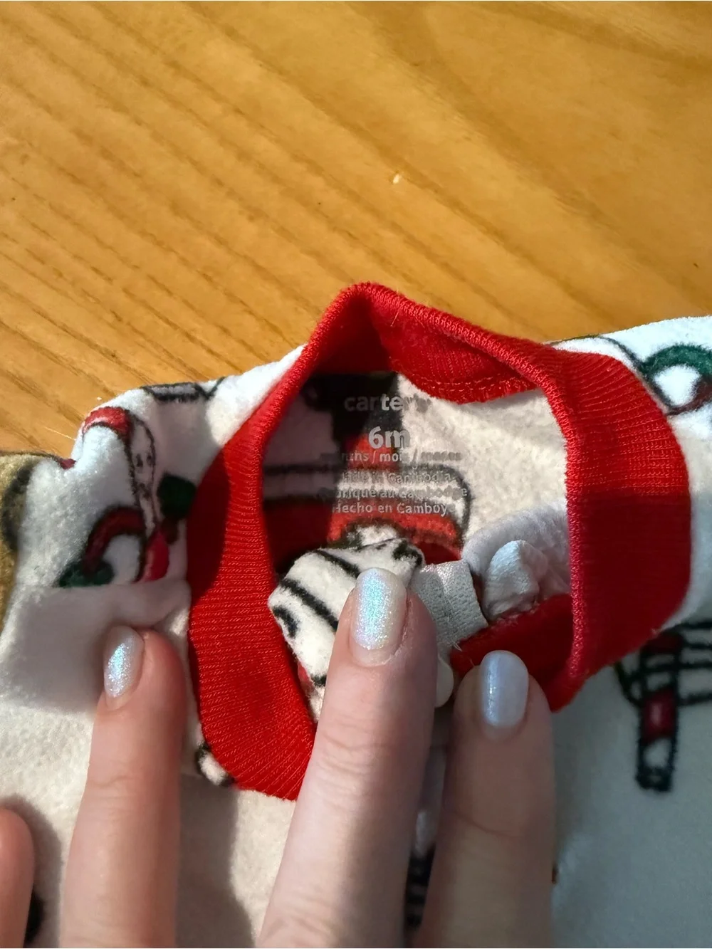 Carter's Kids Holiday Pajama One-Piece Trio in Red, White & Black Plaid